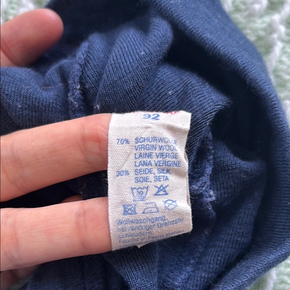 Navy Wool Base Layer Leggings - Picture 3 of 6